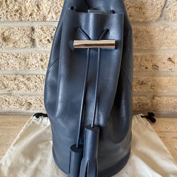 Building Block Navy Backpack Purse Bag Tassels Garment Bag - Picture 1 of 11